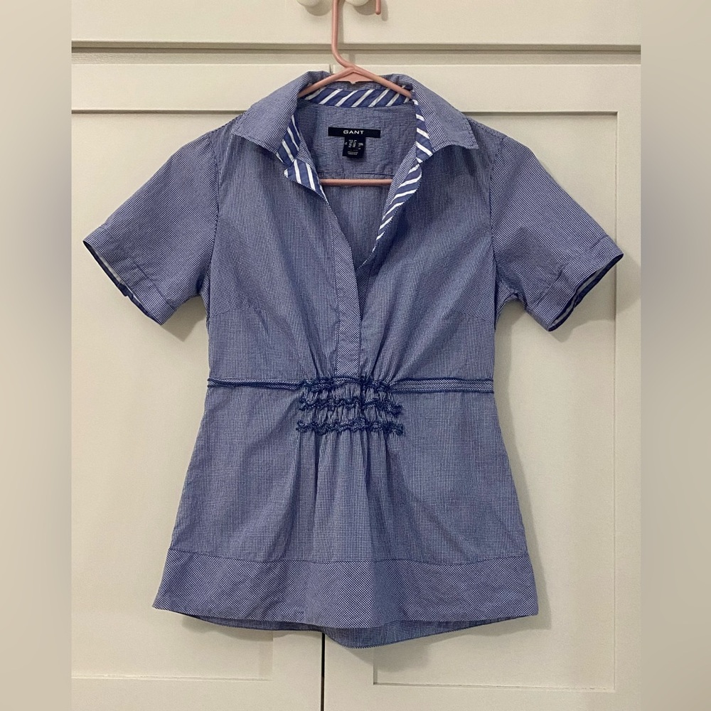 Gant gingham top.  EUC